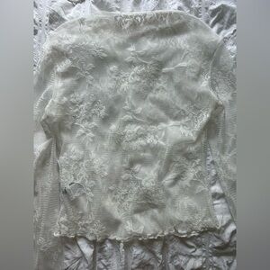 Elegant White Lace Top